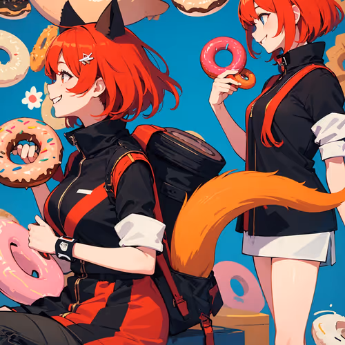 Redhead Donut Girl Special