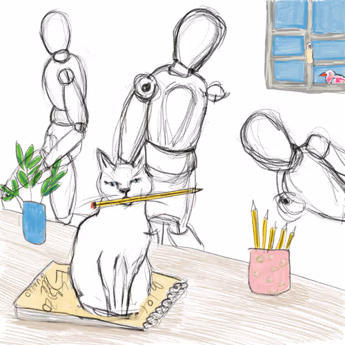 Whiskered Whimsy: A Collection of Cat Sketches
