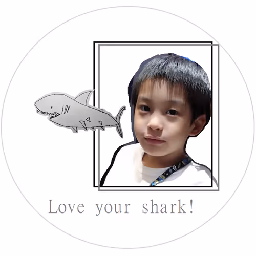 Shark and fish-My paintings