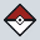 Pixelated Pokeball