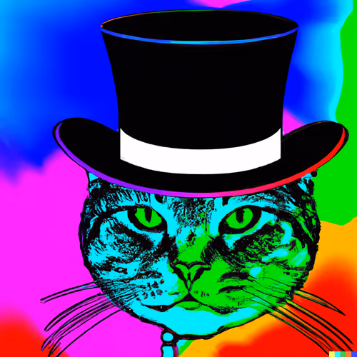 Cat in a (top) hat
