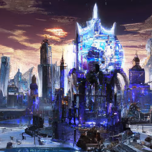 Otherworldly Cityscape Night