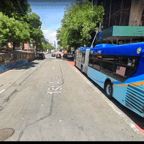 New York up and down, according to G. Street view