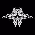 Crypto stylized skulls