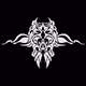 Crypto stylized skulls