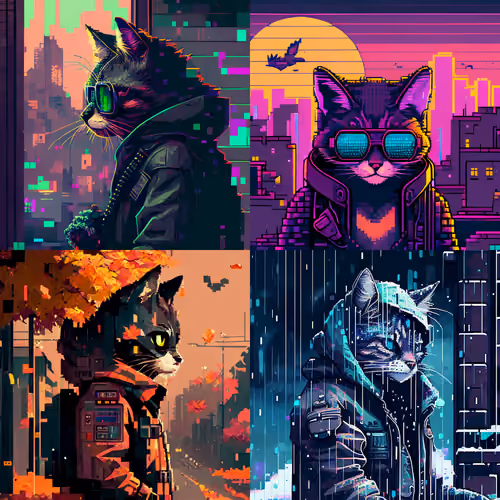 Cyberpunk Cat 2023