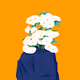 Wearing bouquet