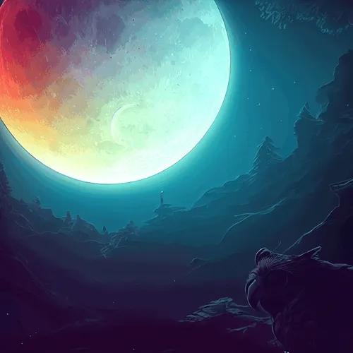 Moon Owls by Ai - old