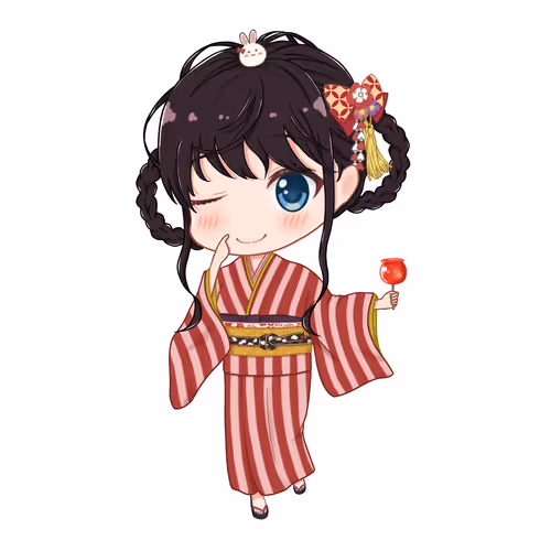 Literary Colorful Girl