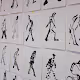 Walking Figure Drawings