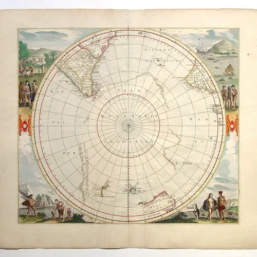 Terra australis incognita old map