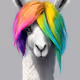 Llamas and Rainbow