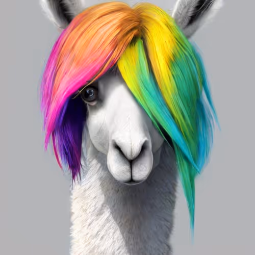 Llamas and Rainbow