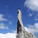 High above.