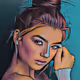 women faces AI