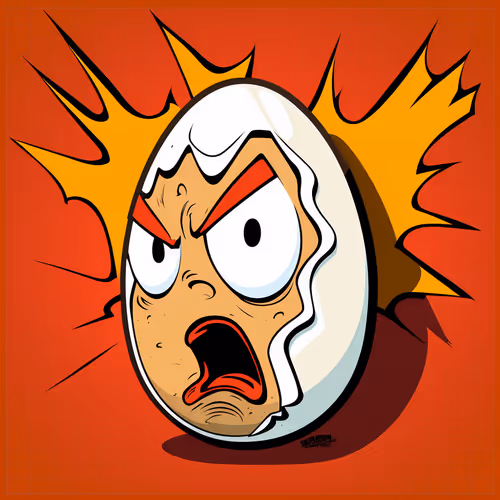 Angry Face Egg