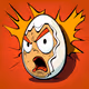 Angry Face Egg