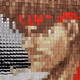 Street Fighter 3D Pixel Art Cards