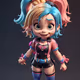 Miniature Super heroes and villains