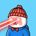 Winter Bear Laser Eyes