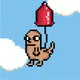 Dickbutt Balloon by loosetooth