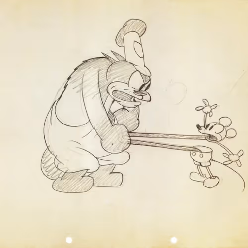 Steamboat Willie First Drawings