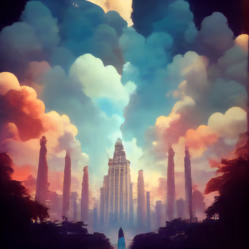 The world of the future on canvas