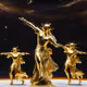 GOLD STATUE ART
