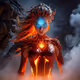 Molten lava nymph