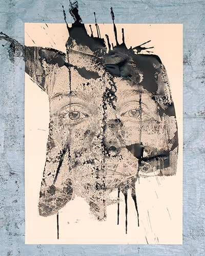 Emerge I Drawing by Vhils