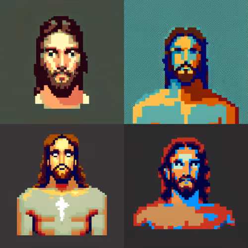 Jesus Pixel art