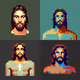 Jesus Pixel art