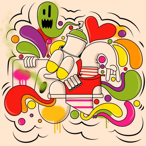 Abstract Cartoon Art