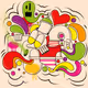 Abstract Cartoon Art