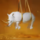 THE HANGING RHINO by Stefano Bombardieri