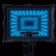 Black Infinity Mirror Hoop