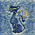 Crypto cats in Van Gogh style