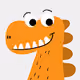 chill dinosaur