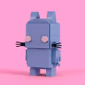 Cool Cats 3D Brick Heads