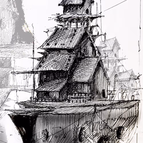 Ghosts of humans focus on buildings