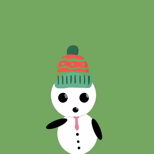 Snow man hat