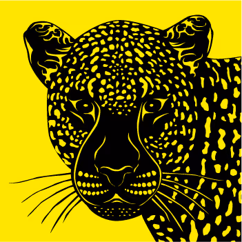 Papercutting Leopard - 100 Colors
