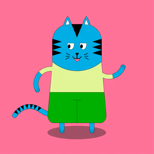 Smiling Cat Cartoon