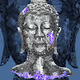 Mosaic Buddha statue BDS01-04 - old