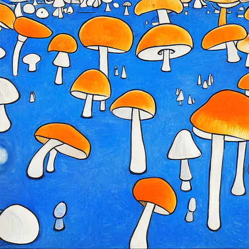 Mushrooms invade our world.