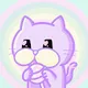 Cat is licking something