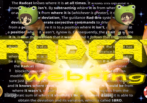 Radbro Webring: Radcats