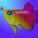 Crypto Fish PFP 02 "Arowana & Osteogiossidae"