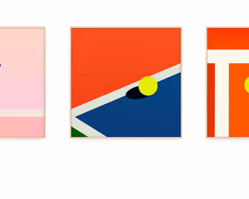 LOVE Tennis Art Project by Martin Grasser