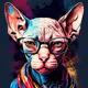 Hipster kitty